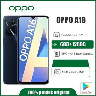 Oppo A16 Ram 6/128 GB Camera 8MP+13MP Handphone