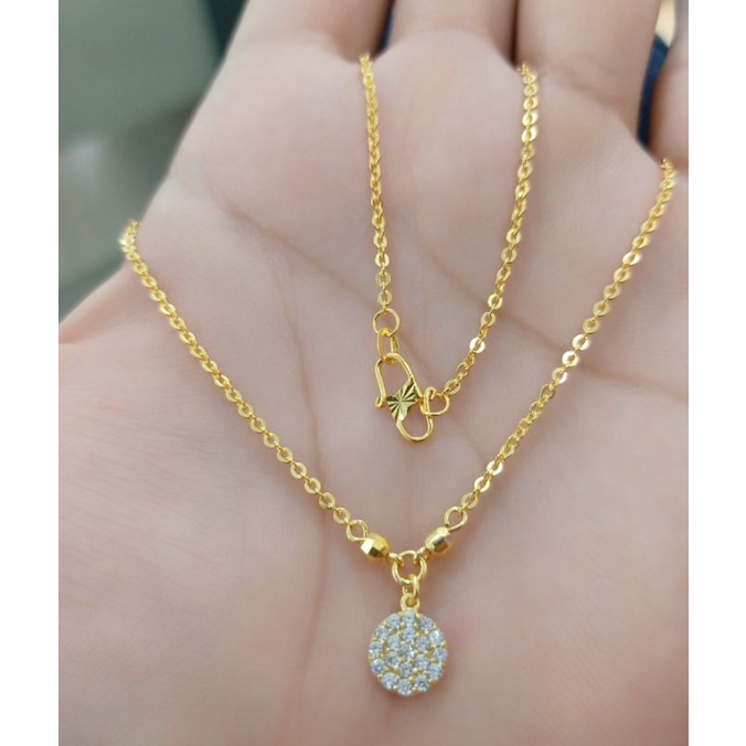 KALUNG ANAK LIONTIN PERAK 925 LAPIS MAS