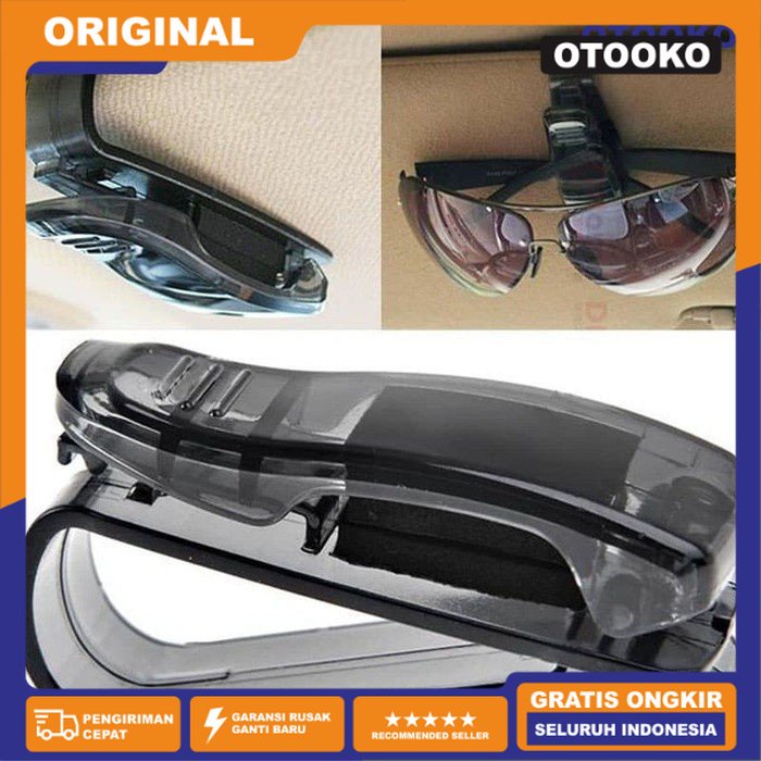 Penjepit Sun Visor Clip Jepitan Mobil Kacamata Etoll Kartu Parkir Uang