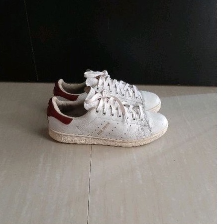 Sepatu Adidas Stan Smith Full Leather Kulit Cowok Cewek