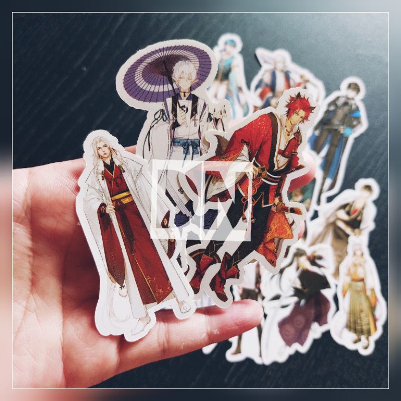 

isi 14 pcs stiker manga comic sticker glossy karakter comic manga