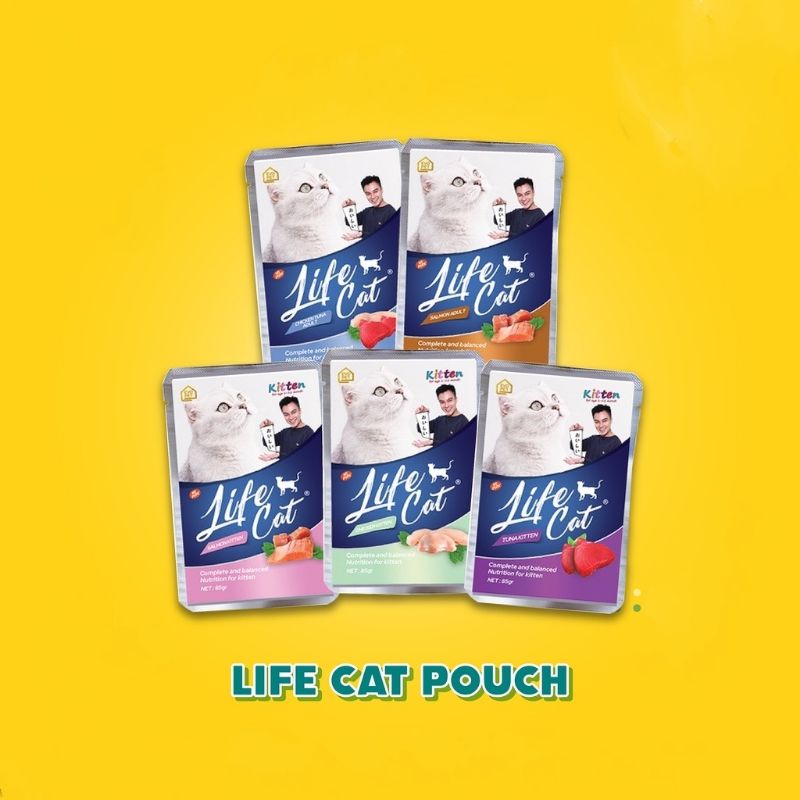 Makanan Kucing Basah Life Cat Pouch 85Gram