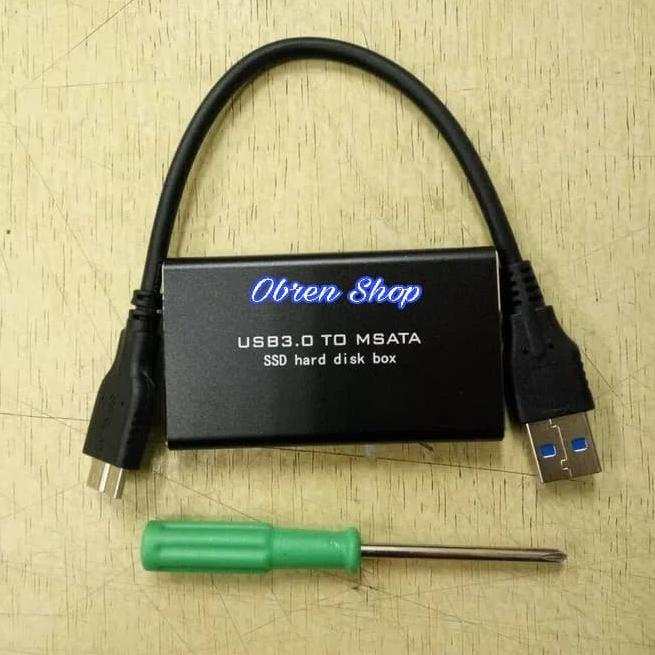 Casing SSD MSATA USB 3.0 / Case Enclosure MSATA SSD