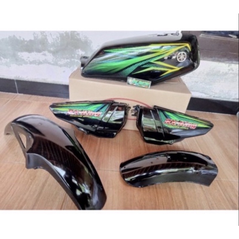 body set rx king hitam list 2005 hijau