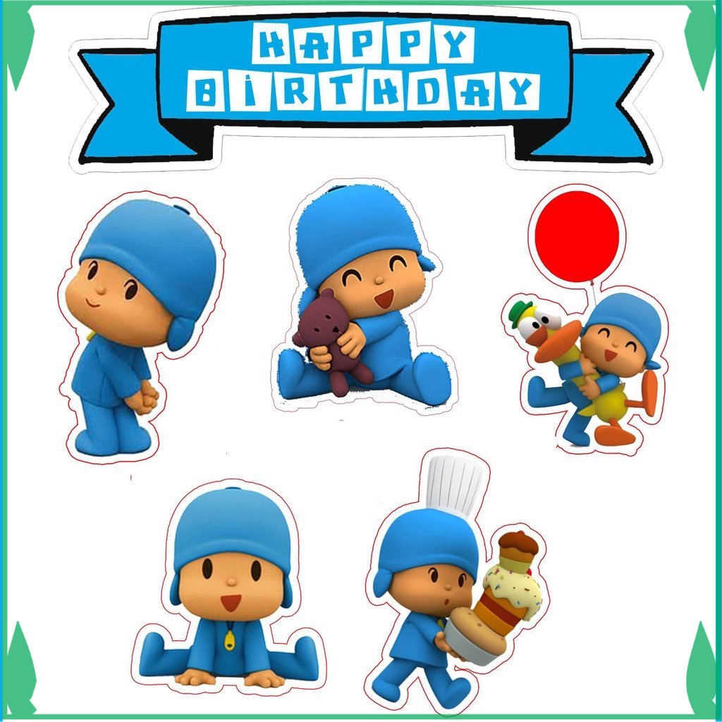 

TOPER KUE TOPPER CAKE ULANG TAHUN / HIASAN KUE POCOYO FADHILSOUVENIR