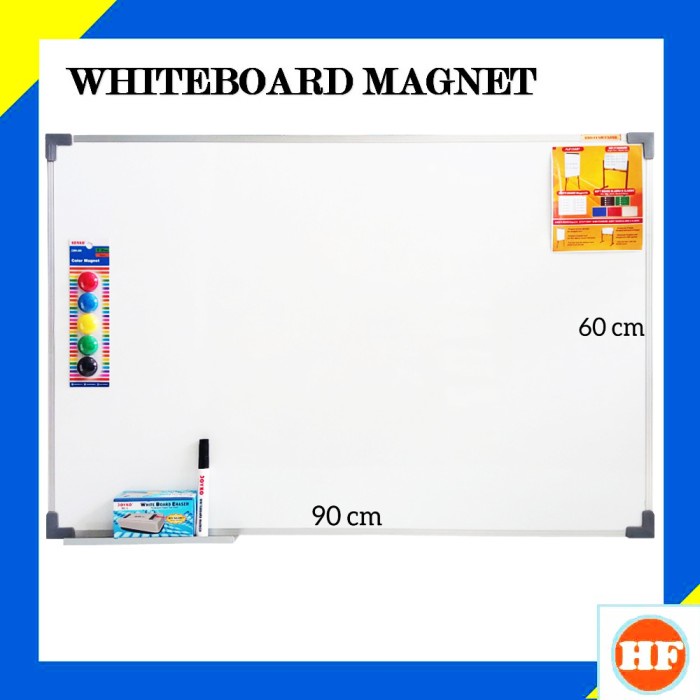 

Stas Papan Tulis + White Board + Spidol + Magnet Warna