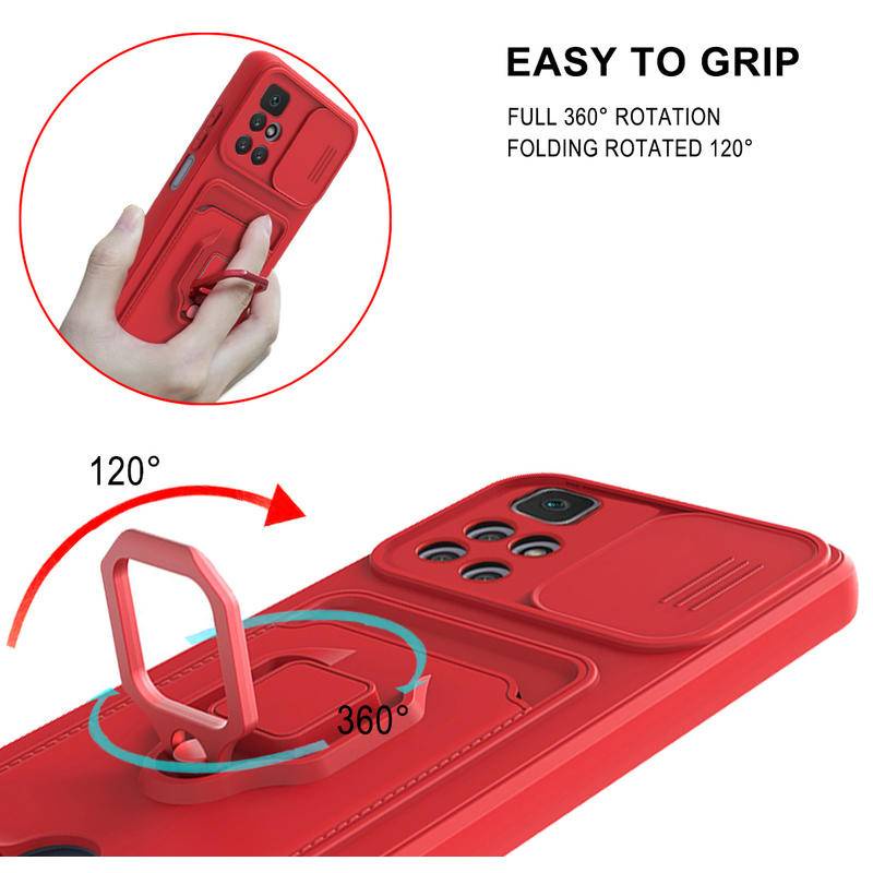 Case Pelindung Lensa Kamera Dengan Tas Kartu Untuk Vivo Y20s Y20T Y12s Y12a Y51 Y51a Y72 Y52s Y31s