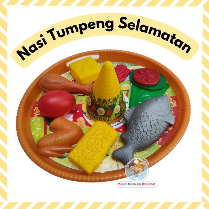 Mainan Masak Anak Perempuan TUMPENG Nasi Kuning Selamatan