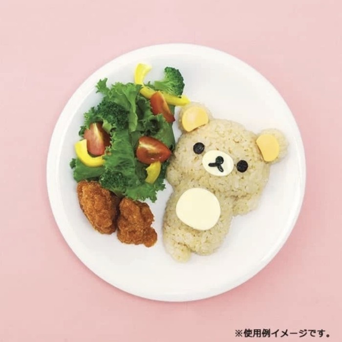 ISI 2 pc Set Cetakan Bento Rilakkuma and Friends Bento Rice Mold Japan