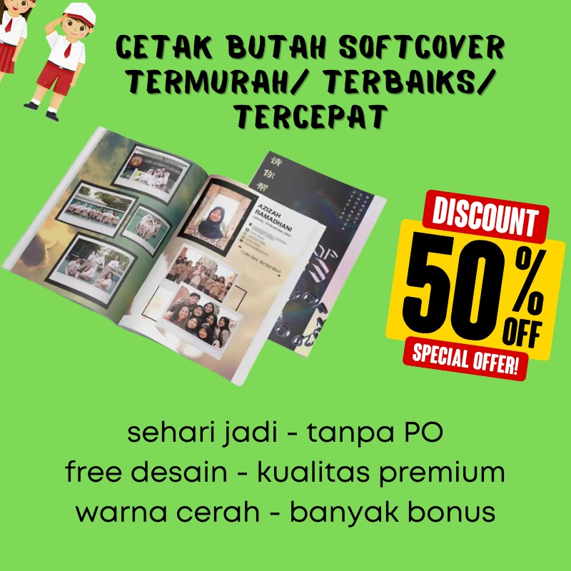 CETAK BUKU TAHUNAN SOFTCOVER A4 TERMURAH TERCEPAT TANPA PO