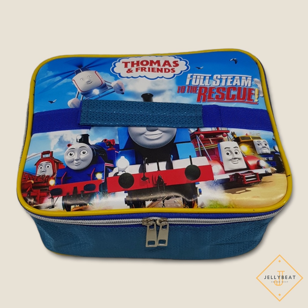 Tas Bag Lunch Box Insulated Tahan Panas  Lapis Aluminium Besar Karakter (24x18x11.5) cm - THOMAS AND FRIENDS