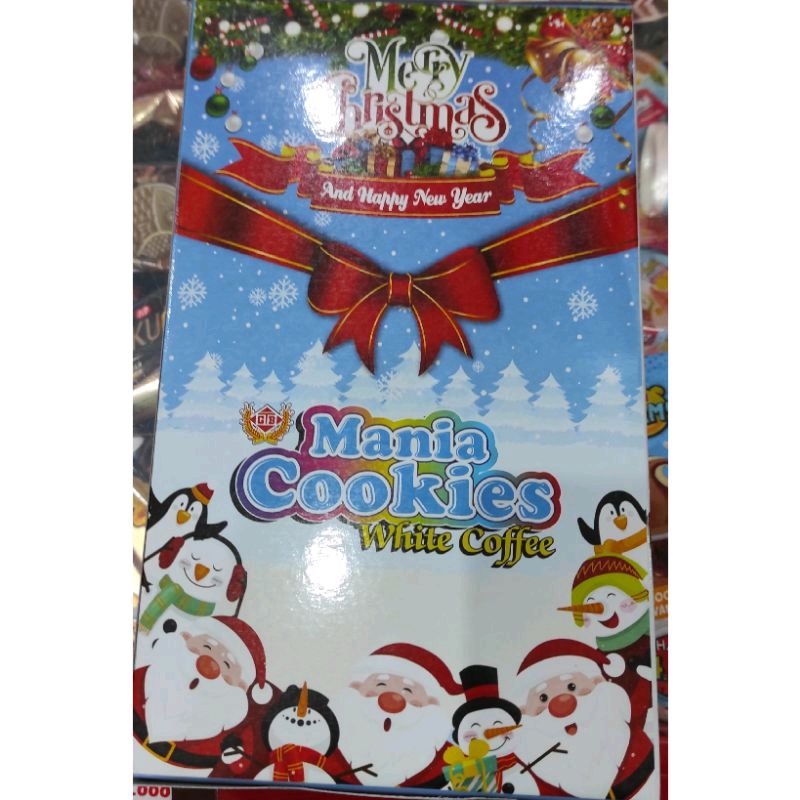 

GB mania cookies kukis kue kado parsel parcel natal natalan white coffee