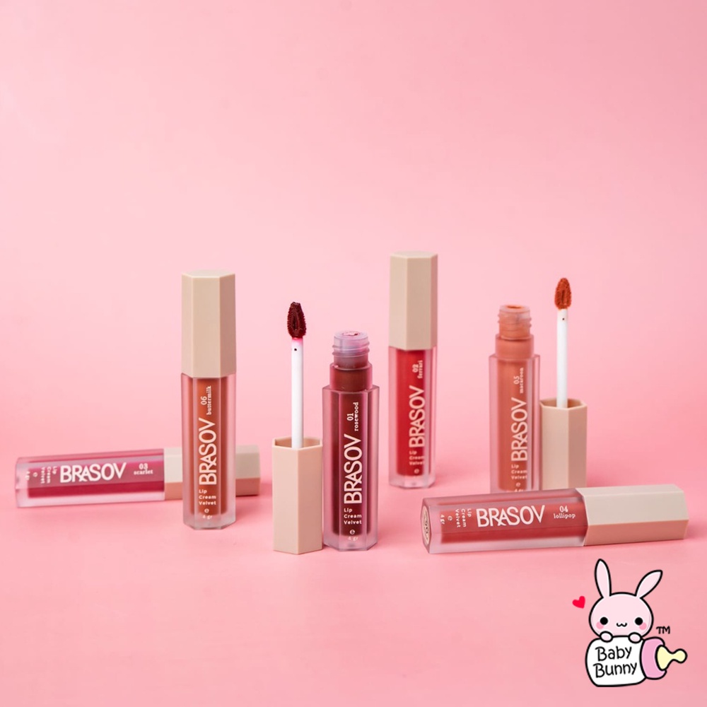 ❤ BELIA ❤ BRASOV Lip Cream Velvet 4gr | Lip Velvet | Lip Cream Korea | BPOM