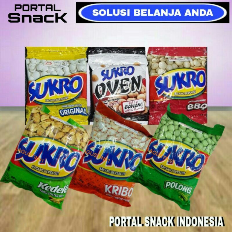 

SUKRO kacang bersalut renceng isi 10 pos