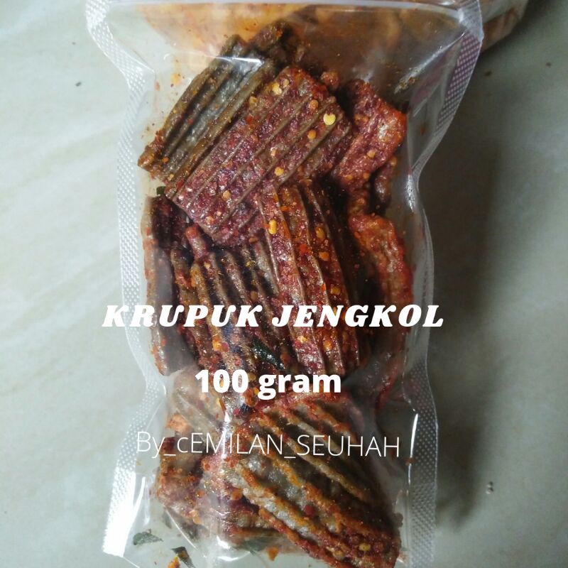 Kerupuk Jengkol Pedas Daun Jeruk Isi 100 Gram