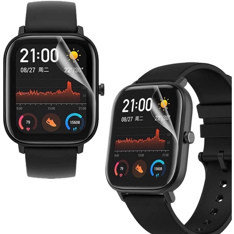 Film Pelindung Layar Smartwatch Bahan TPU Hydrogel Anti Gores / Air / Kotor Untuk HuaMi GTS 2 Mini