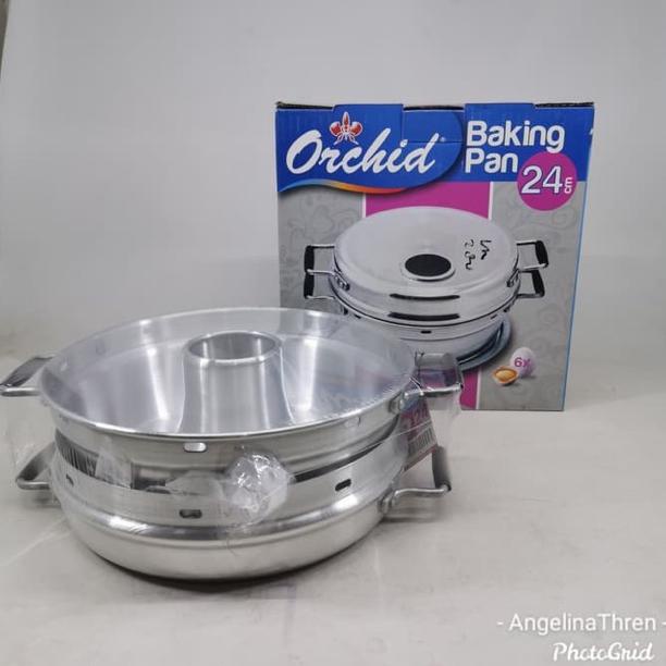 [MAREM] BAKING PAN 8 TELUR UK 28CM ORCHID ALUMUNIUM