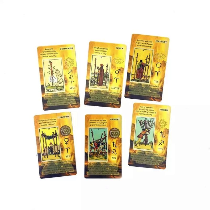 Learning Tarot for Beginners 12x7cm include guide paper