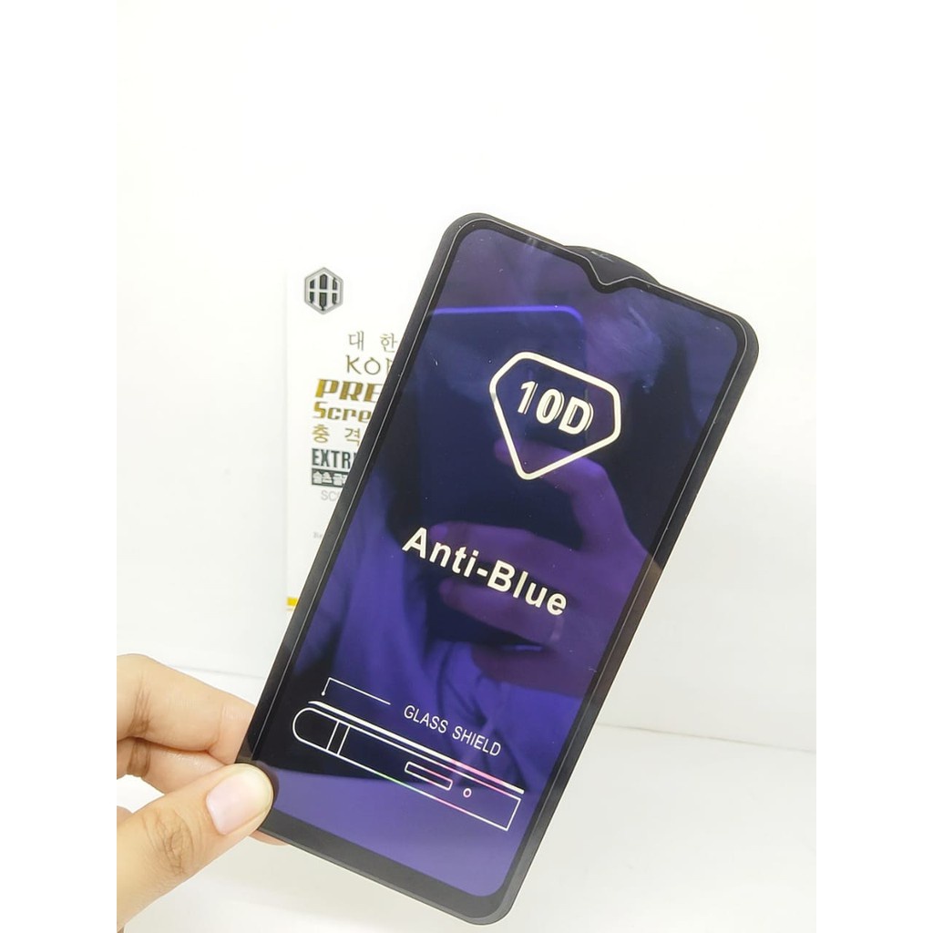 KOREAN Blue Ray 10D Oppo A31 2020 6.5 inchi Tempered Glass FULL GLUE ANTI RADIASI