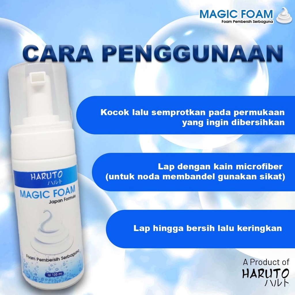 Pembersih serbaguna Haruto magic foam 120ml