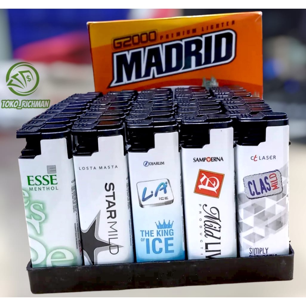 KOREK API BARA 931 G2000 ISI ULANG KOREK API MOTIF ROKOK