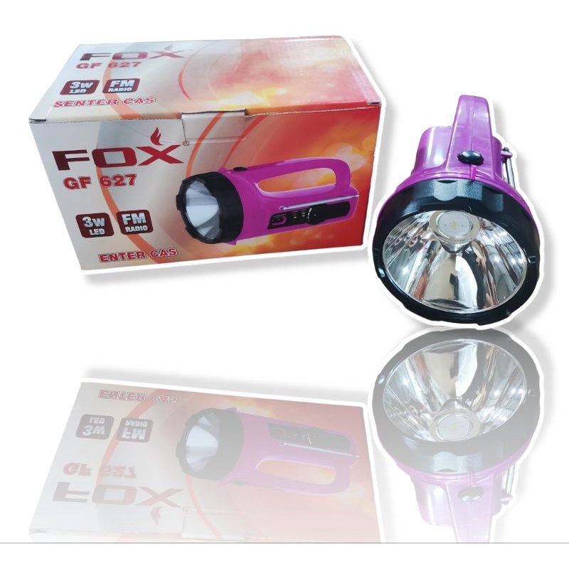 Senter emergency GF 627 FOX + radio fox