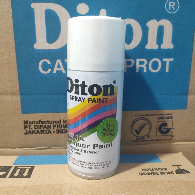 Pilok Cat Diton Ninja Green 8173 Primer Grey Epoxy 8020 Clear 8540 Paketan Hijau Ninja 3 pcs 150cc Pilox Cat Semprot Diton Spray Paint