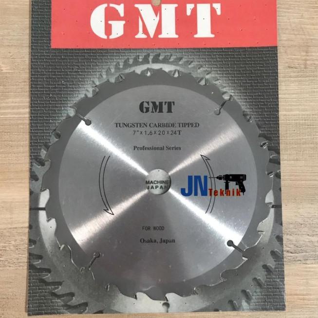 MATA GERGAJI POTONG KAYU GMT 7" × 24 T / MATA CIRCULAR SAW GMT 7 INCH
