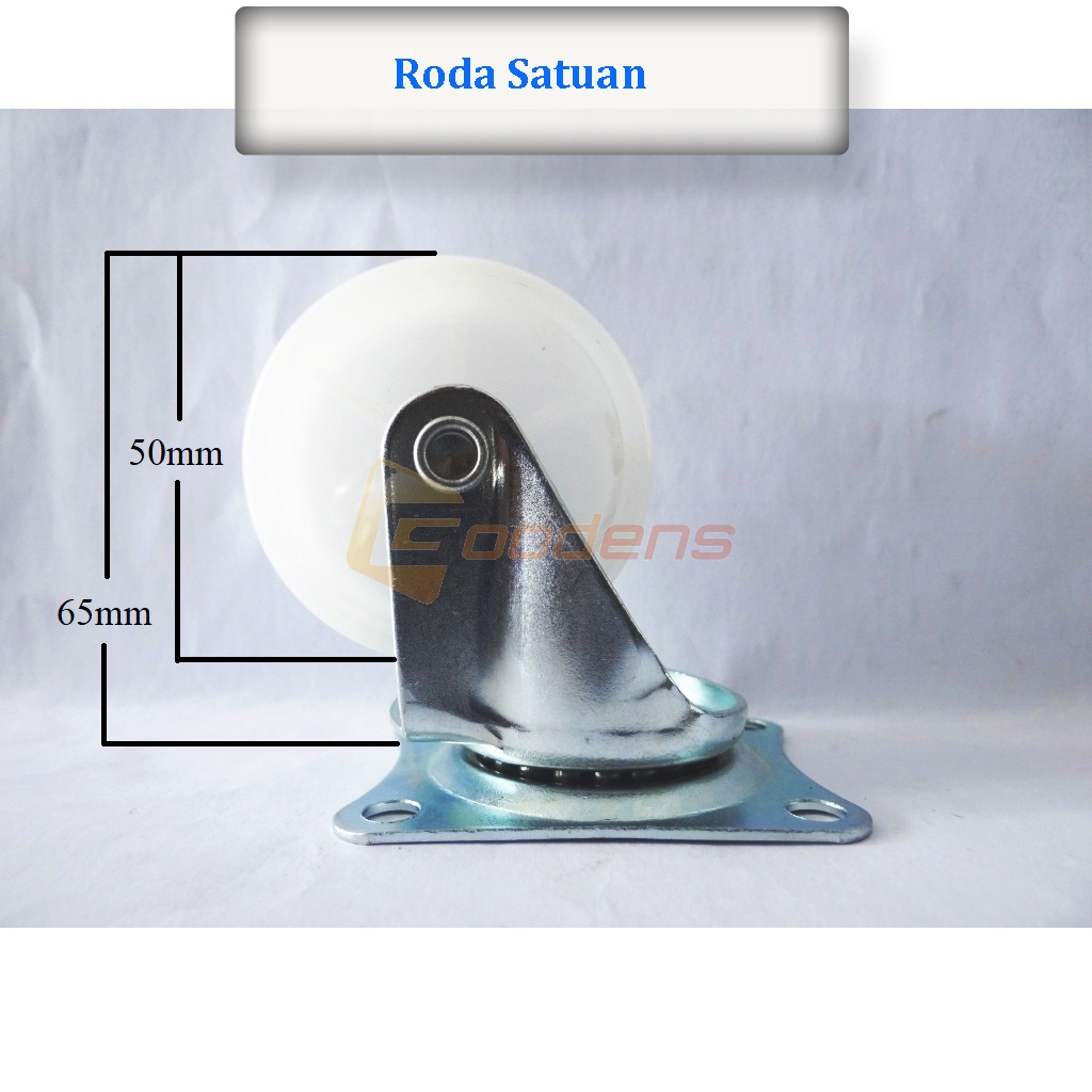 Roda 2 Inch Roda Caster Roda Gepeng satuan