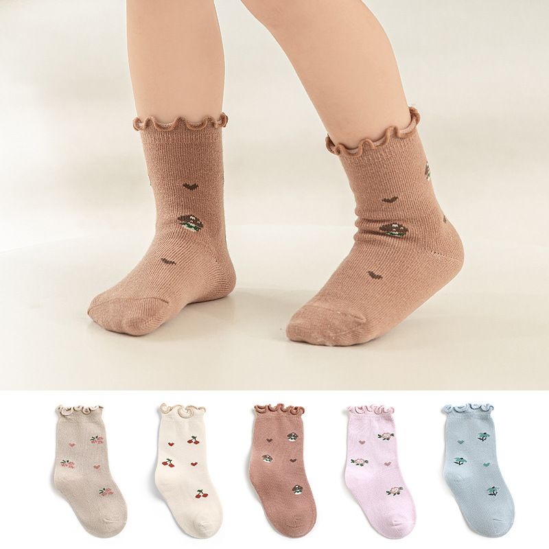 COD- Kaos kaki anak perempuan MOTIF LOVE / Kaos kaki premium ala korea / kaos kaki baby 0-24 Bulan