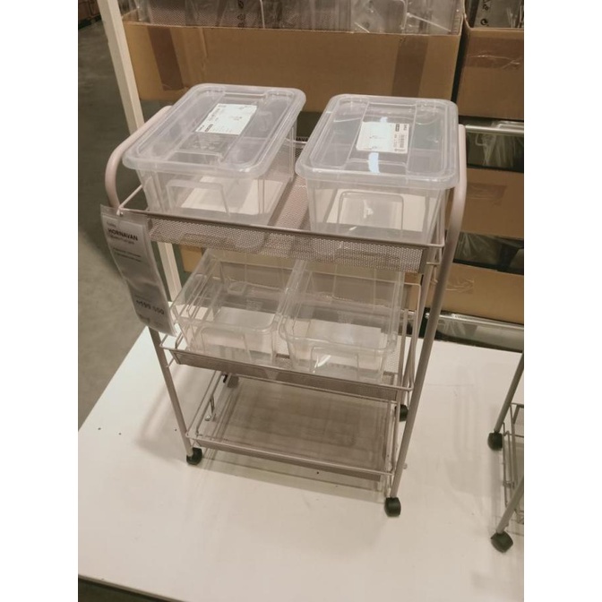 Rak Troli Organizer/ Rak Troli Serbaguna / Rak Troli Roda 3 Tingkat