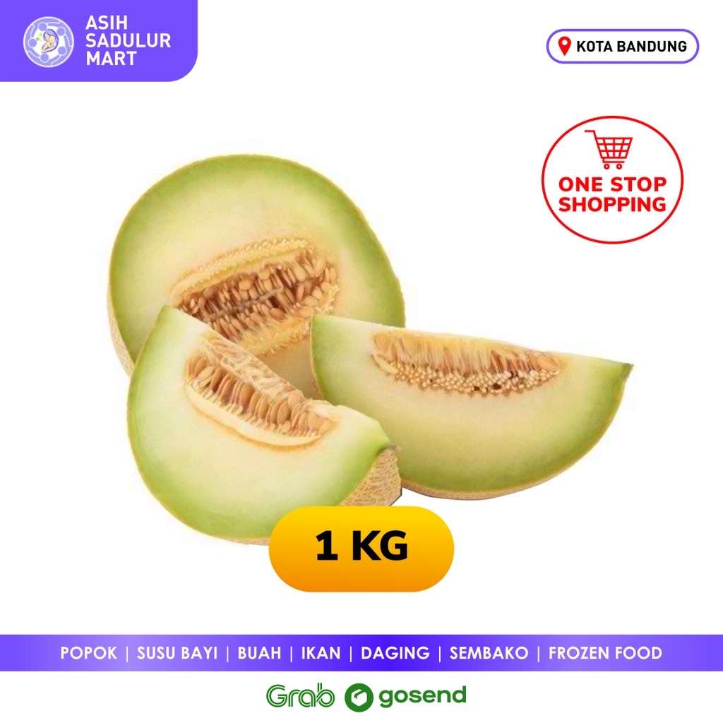 Melon Belah 1kg Segar Promo Buah Bandung | Asih Sadulur Mart