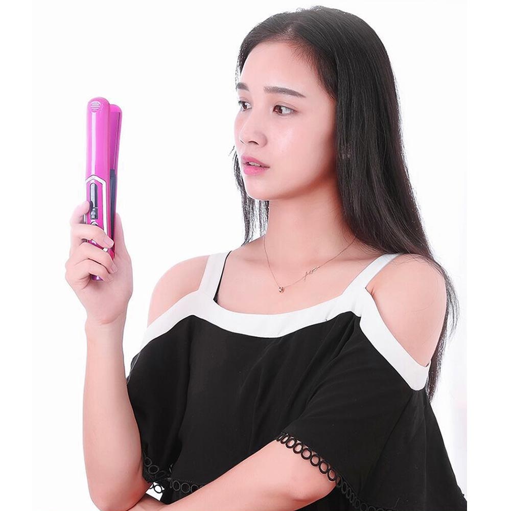 Catok Catokan Rambut Portable Wireless Smart Wireless Portable Catok Rambut Tanpa Kabel sangat praktis 2in1 Sistem Charger