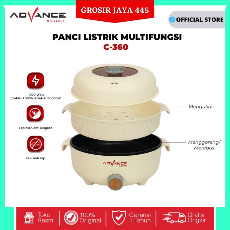 Panci listrik serbaguna Advance C360 / C 360