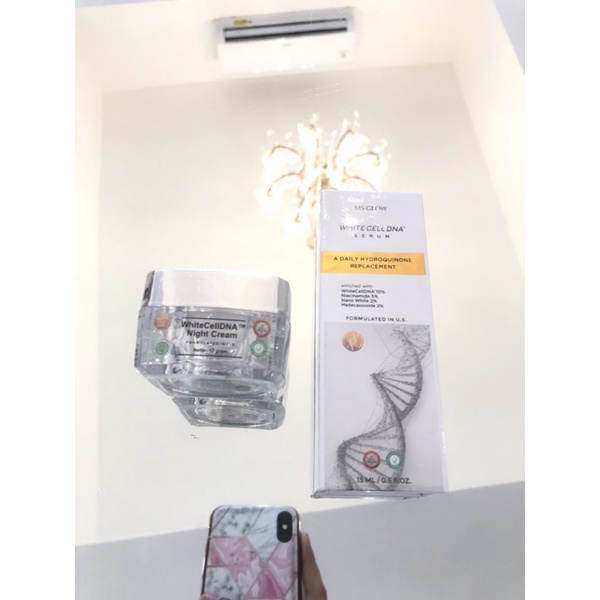 DISKON SERUM WHITE CELL DNA+NIGHT CREAM WHITE CELL DNA TERMURAH MSGLOW