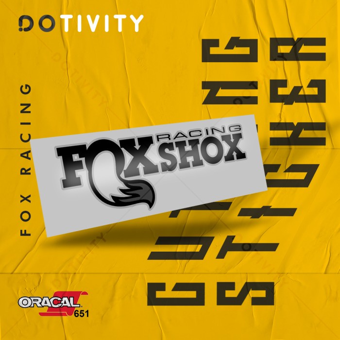 

Cutting Sticker FOX RACING V3 2 Colors (Down)