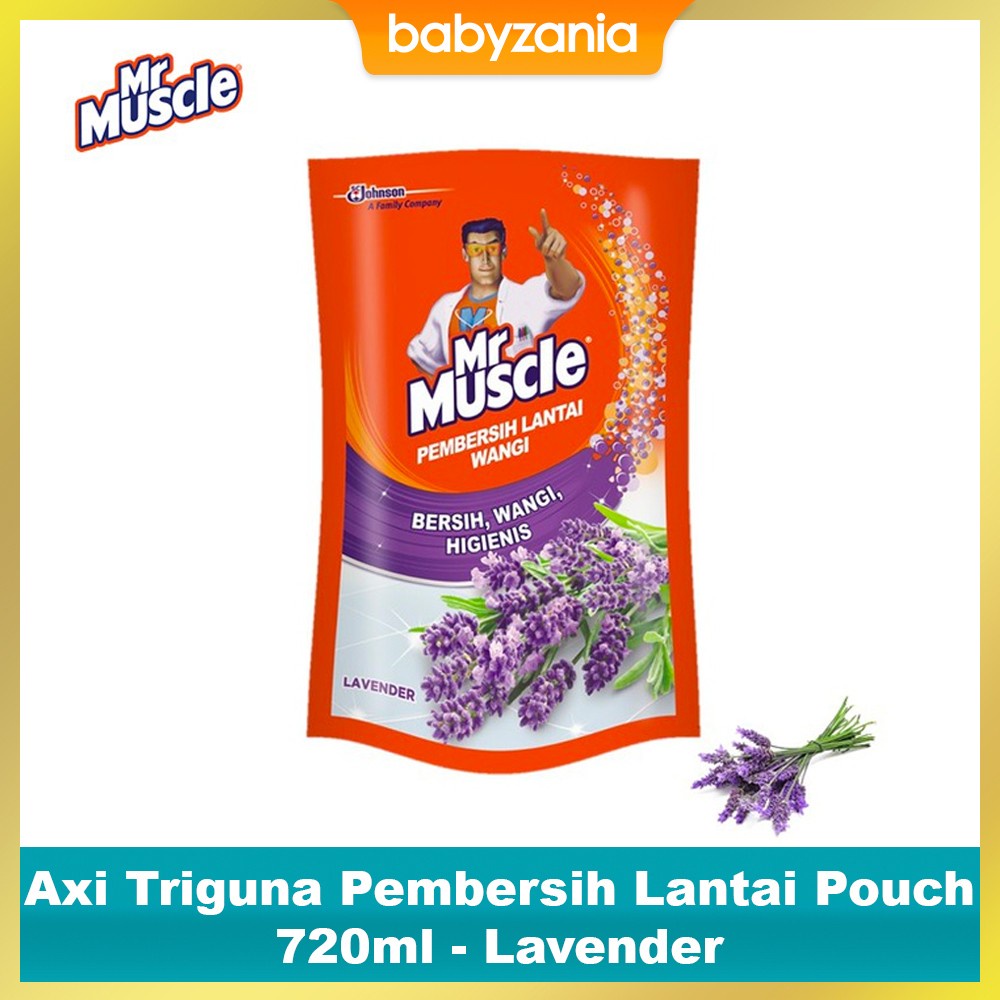 Mr Muscle Axi Triguna Pembersih Lantai Pouch 720ml - Lavender
