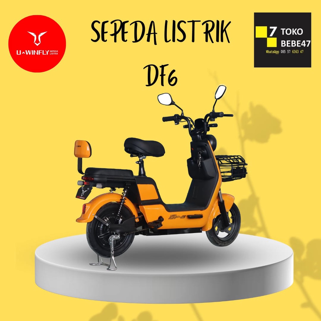 Sepeda listrik Dragonfly 6 DF 6 Garansi resmi tutup ban