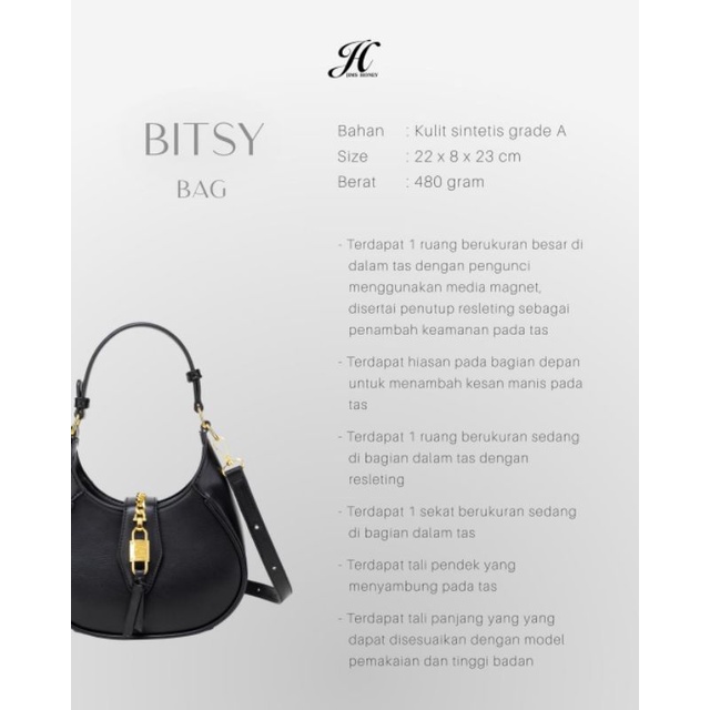 Tas Selempang Wanita Bitsy Bag Jims Honey Original hand bag sling realpic cod official store