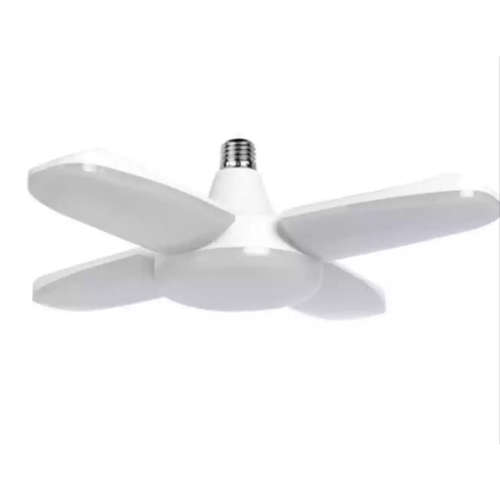 Lampu Bohlam Mini LED 4 Baling Model Kipas E27 28 Watt LED Bulb Fan Blade Hemat Listrik