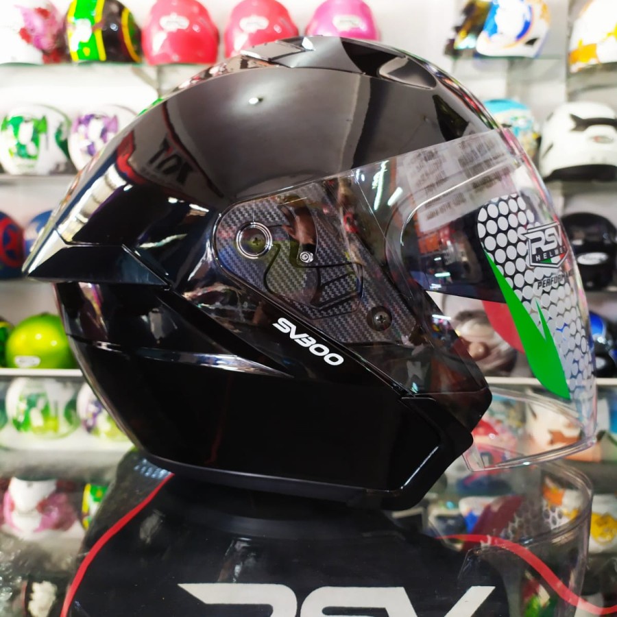 HELM RSV SV300 BLACK METT ORIGINAL / helm cewek dewasa terbaru 2022 ori / helem pria keren 2022 mura