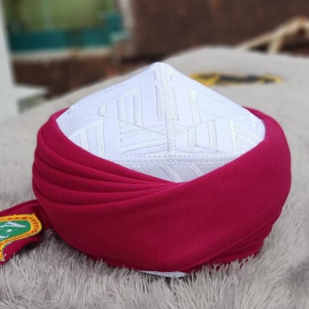 PECI IMAMAH PERMANEN Sorban kepala / sunnah / imamah hadramaut - Putih, 1