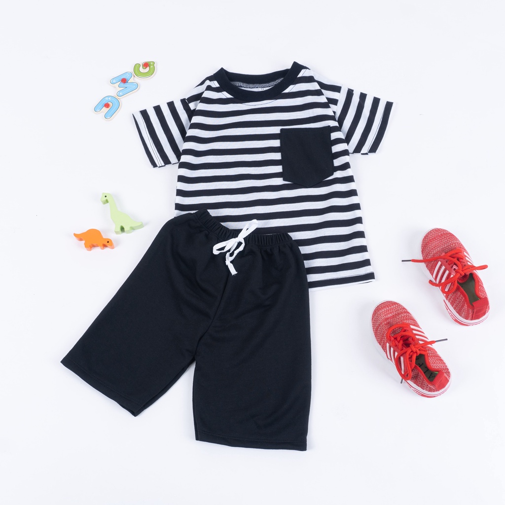 IL - SETELAN ANAK SALUR| SET KIANO SALUR KIDS | SET STRIPE ANAK COWOK