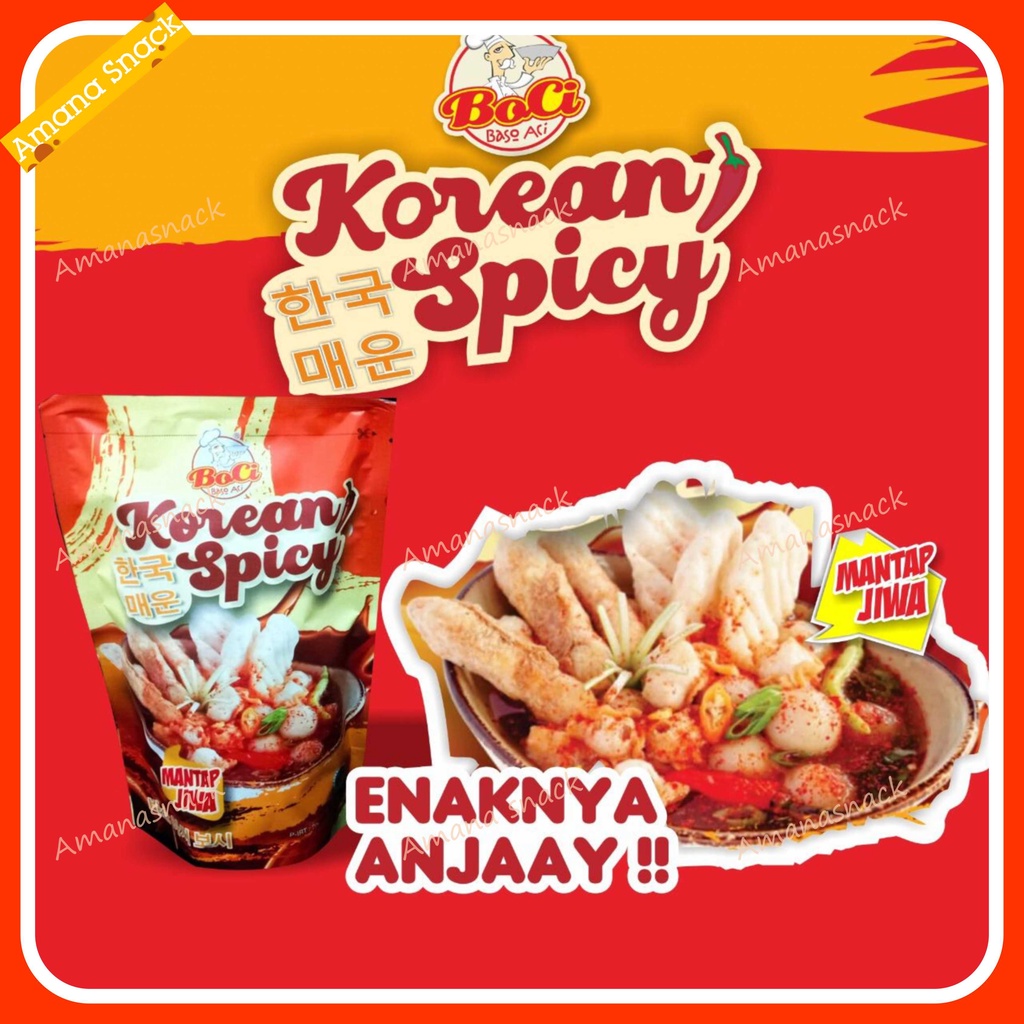 BOCI KOREAN SPICY - boci mantap jiwa best seller pedas seuhah