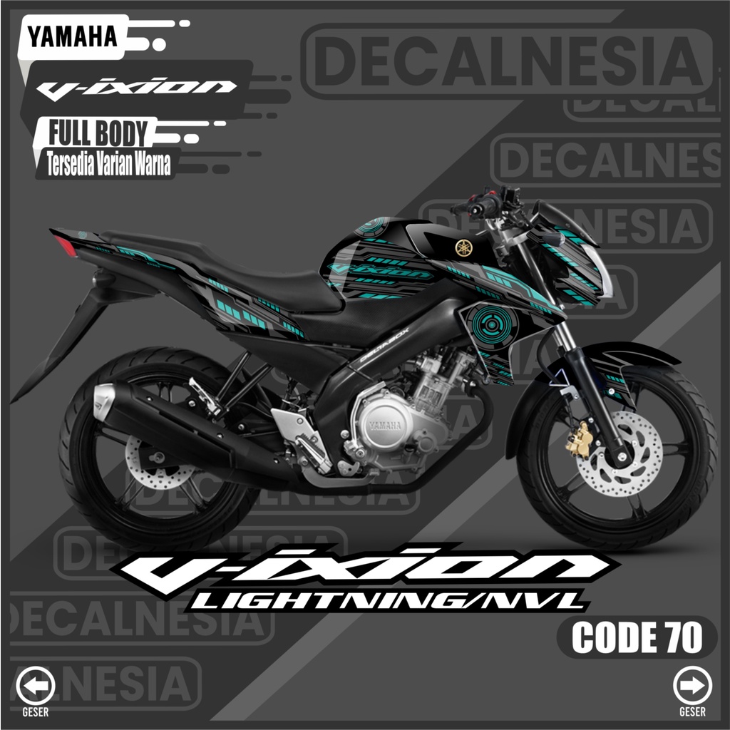 Stiker Decal Vixion NVL Lightning New Full Body Sticker 2012 2013 2014 2015 Motor Yamaha Variasi Mod