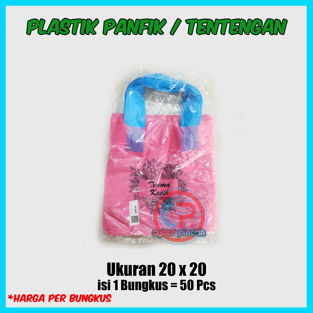 

Plastik Panfik / Tentengan ukuran 20 x 20 isi 50 Pcs