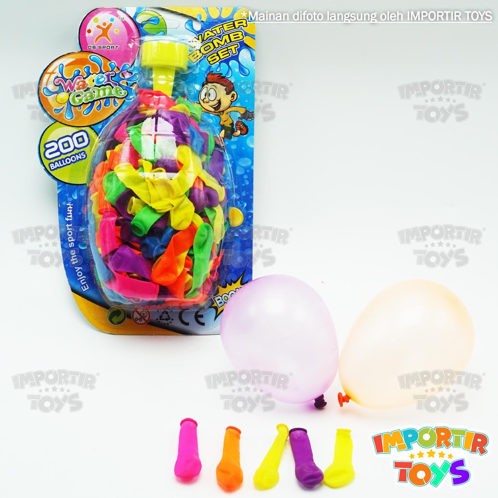 185 Pcs Balon Air Water Balloon Magic Perang Air IMPORT Balon Lempar, Jumlah Balon