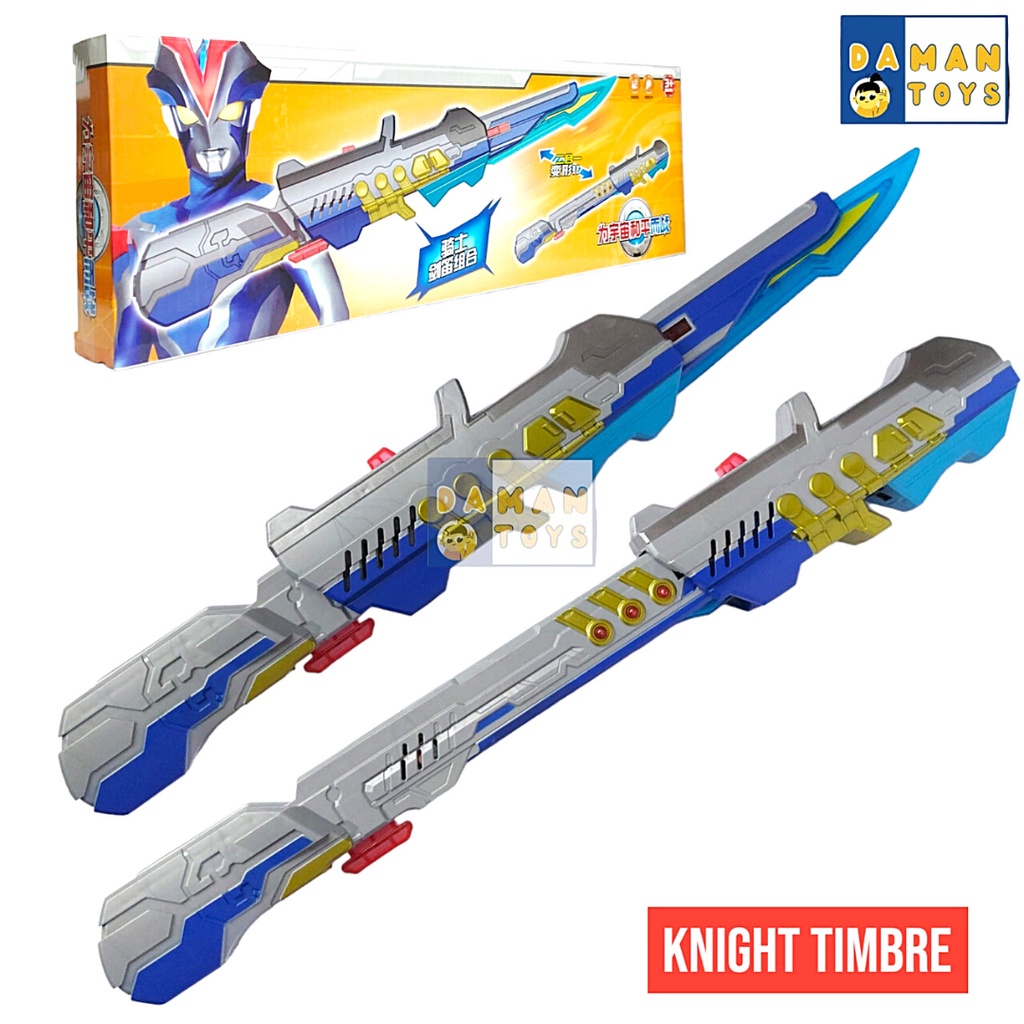 Mainan Senjata Dx Ultraman Ultra Fight Victory Knight Timber Pedang Robot Ultramen Victori