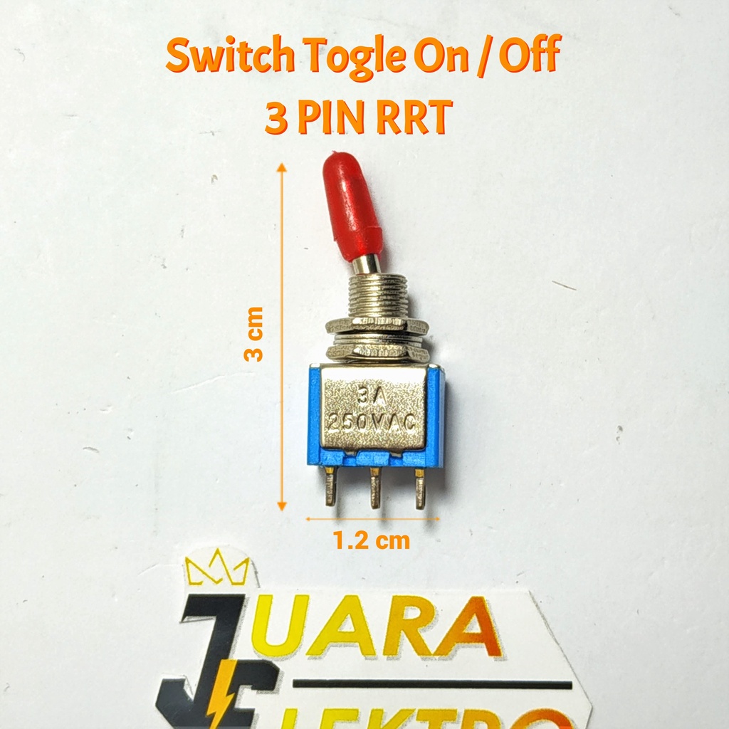 Jual Switch Togle On / Off 3 PIN RRT | Switch Togle Mini 3 Pin On Off ...