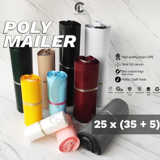

25 x 35cm Polymailer Polybag Kantong Amplop Plastik Packing (Isi 100)